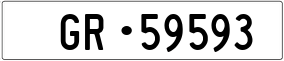 Trailer License Plate